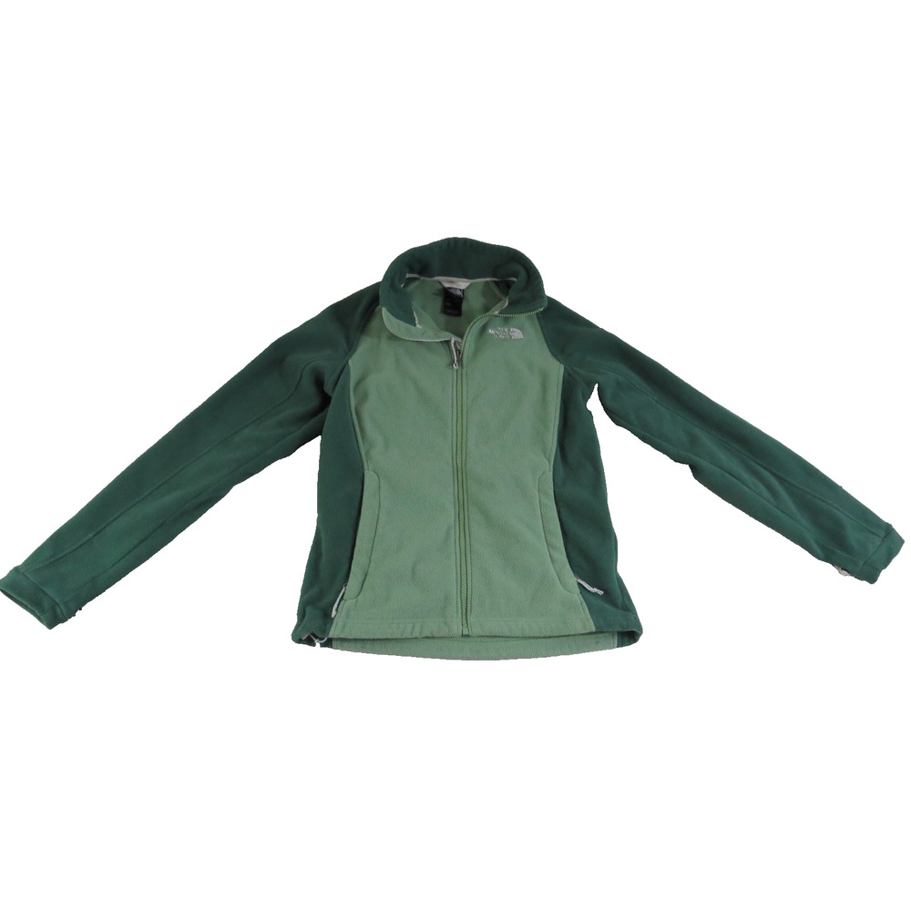 Vintage North Face Khumbu Two-Tone Fleece Full Zip Mock Neck Sweater Women's Sm